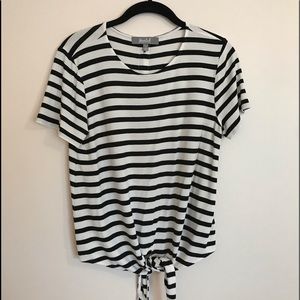 Black and white stripped shirt